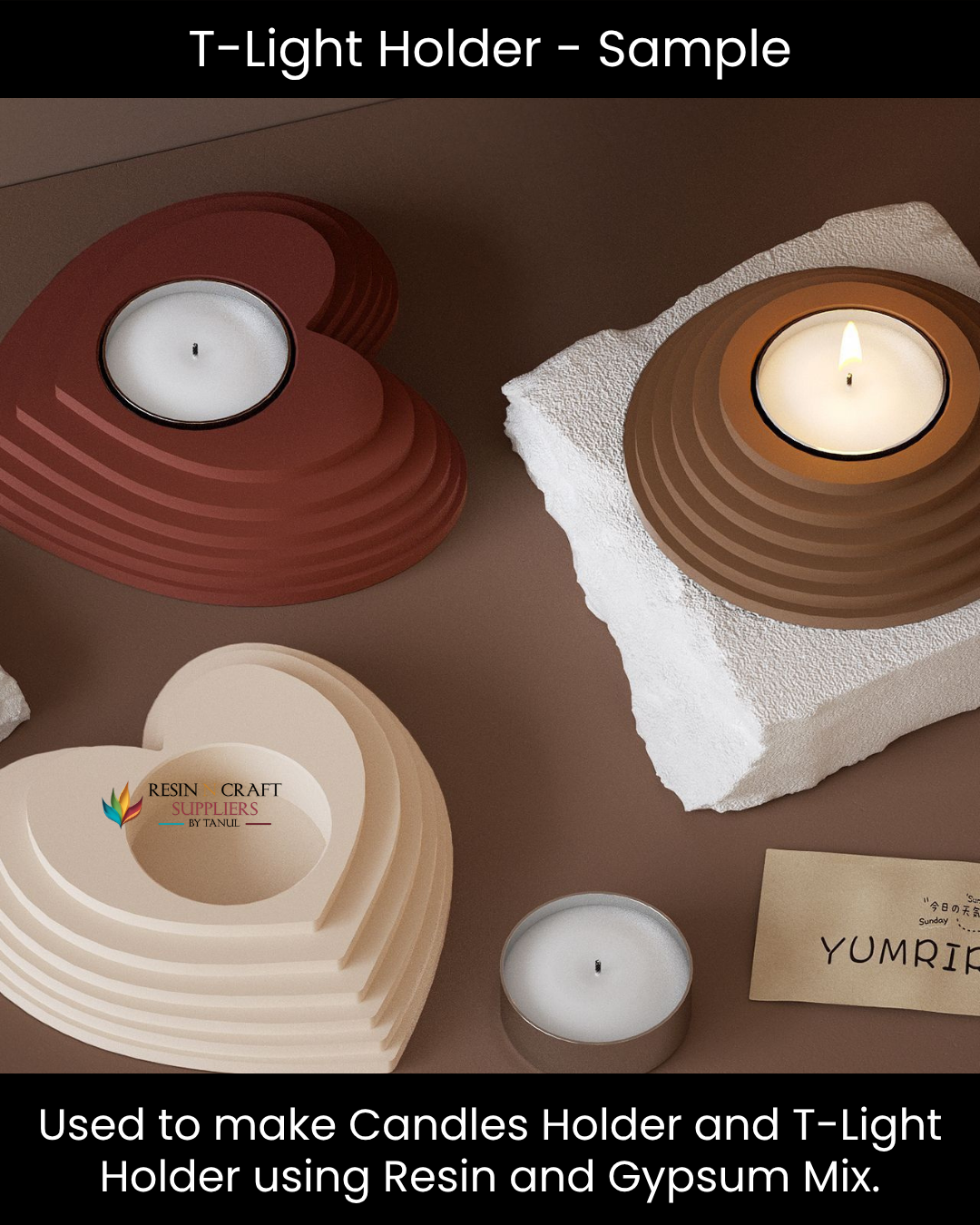 Round Step T-Light Holder Silicone Mold