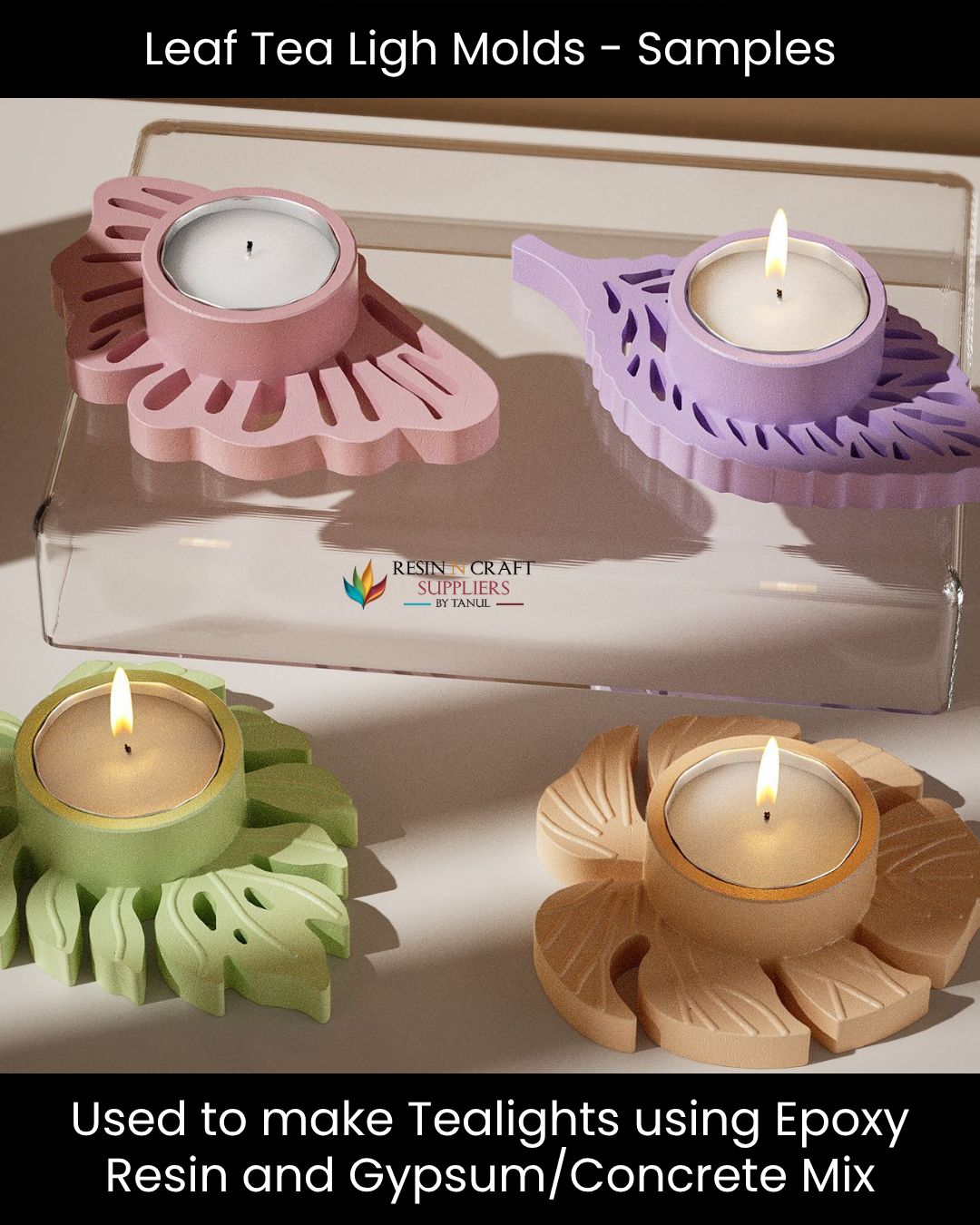 Ember Leaf Tea Light Mold