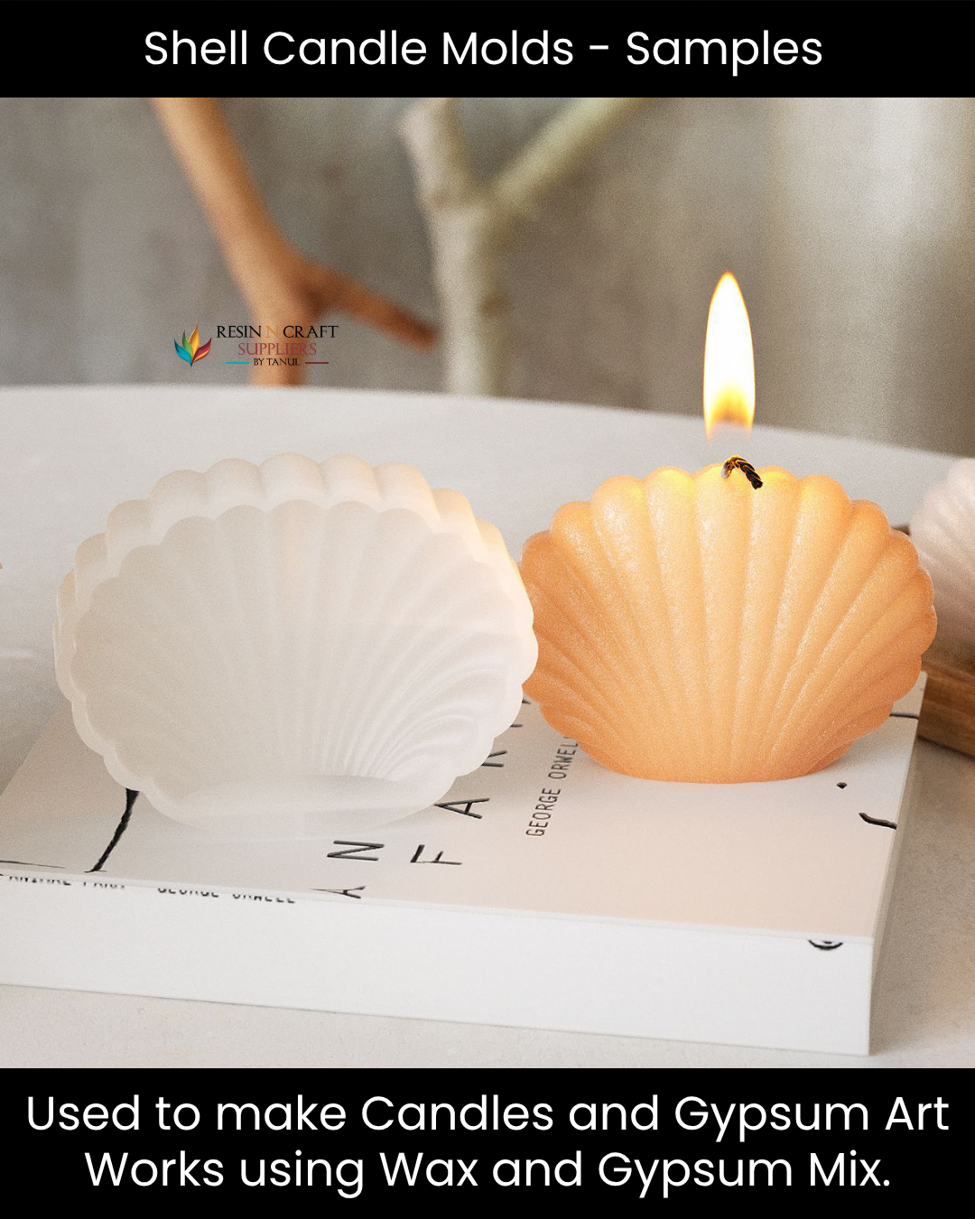 Mini Coastal Charm Shell Mold (Shell Candle Mould Medium)