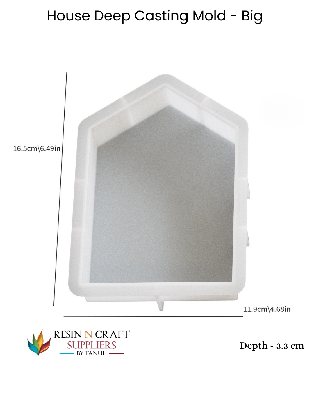 Big House Deep Casting Silicone Mold (Memory/Keepsake)