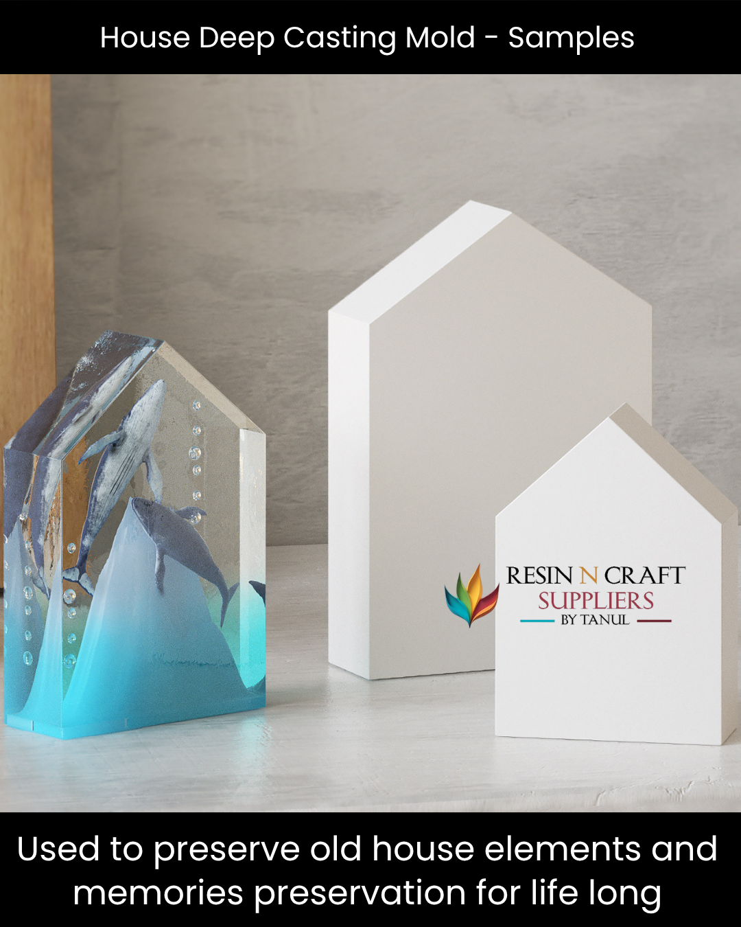 Medium House Deep Casting Silicone Mold (Keepsake)