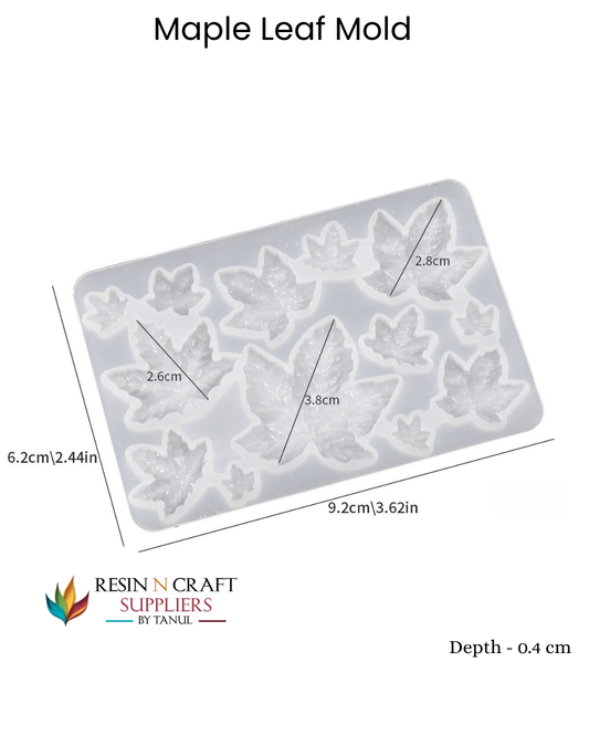 Multi-Cavity Maple Leaf Silicone Mold
