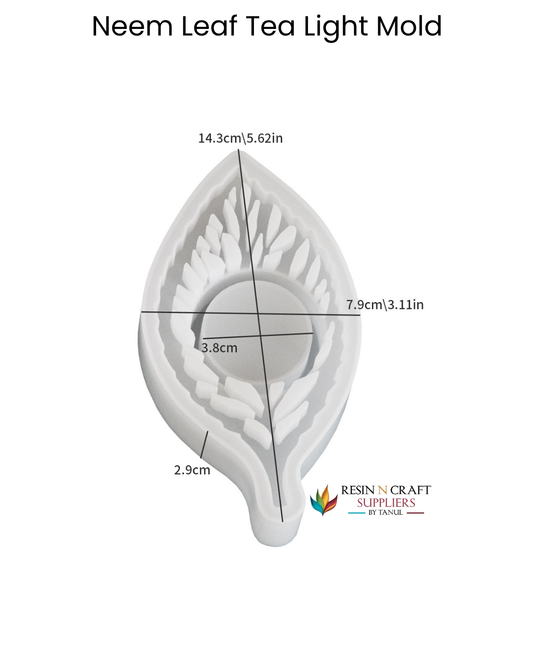 Neem Leaf Tea Light Holder Silicone Mold