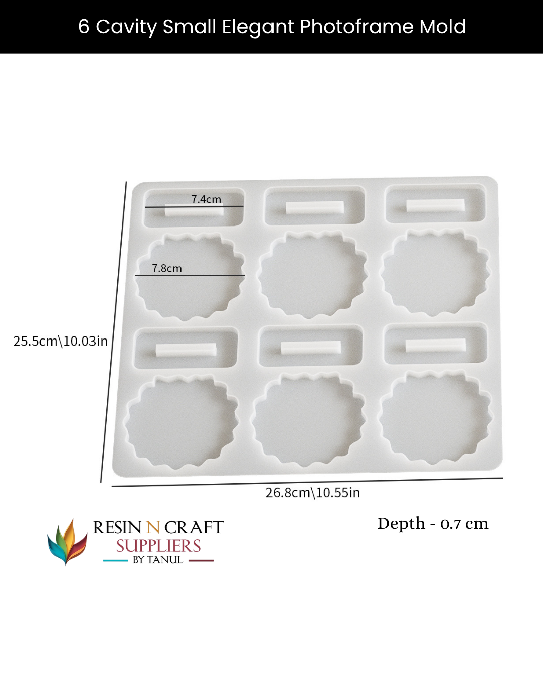 6 Cavity Small Photoframe & Car Dash Mould