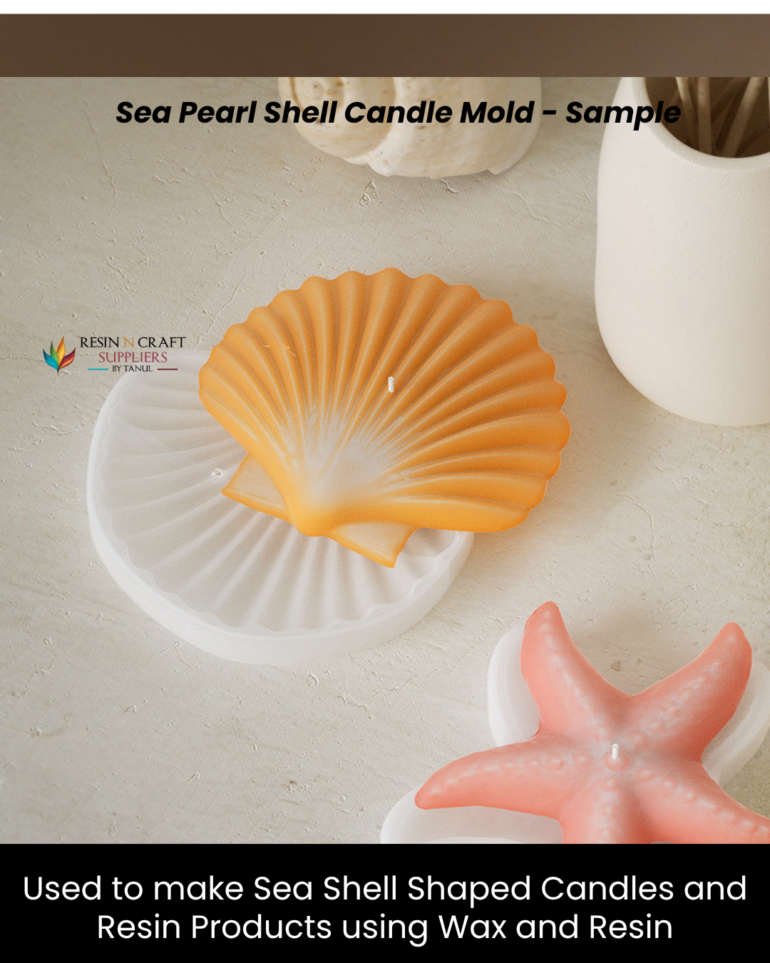 Sea Pearl Shell Candle Mold