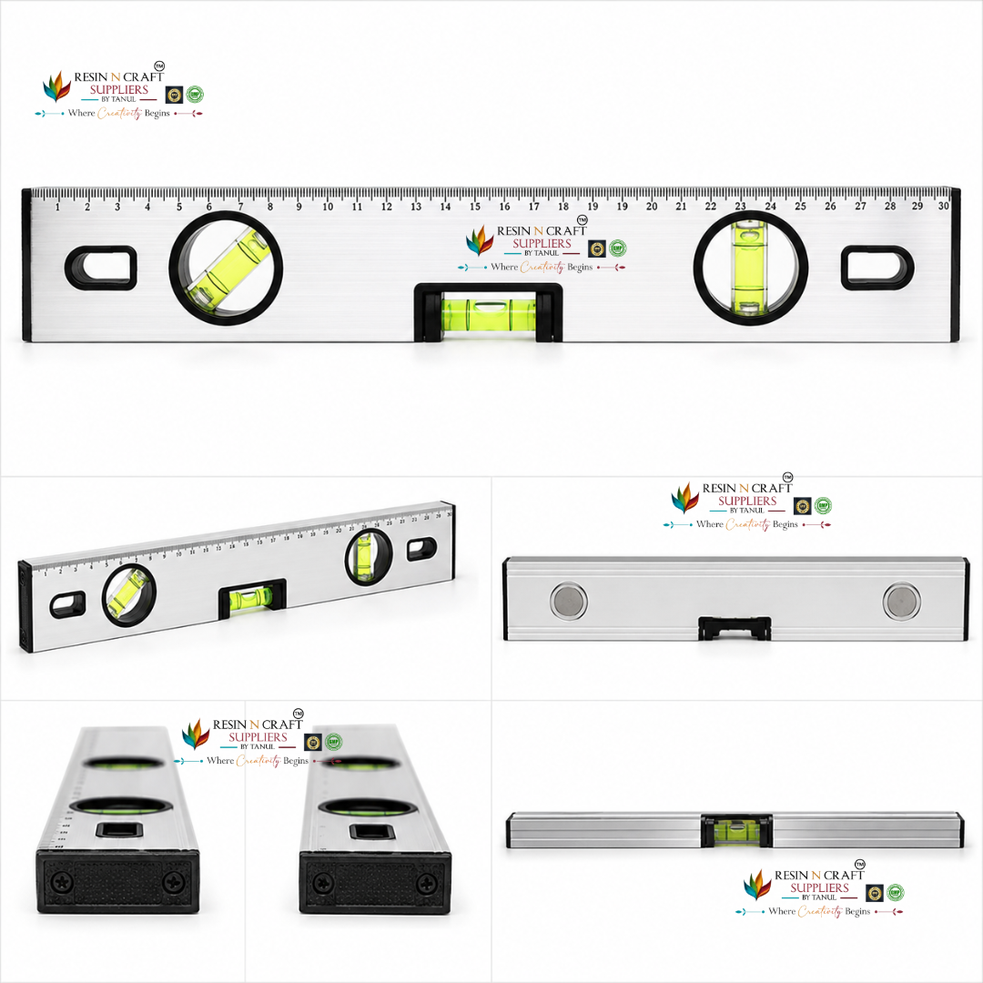 Leveller 12 Inch Heavy Duty Aluminium Spirit Level with Scale | Magnetic Bubble Level Tool