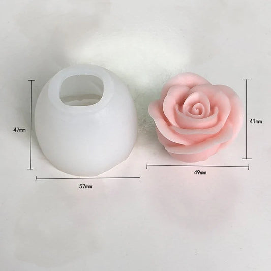 Classic Rose Bloom Candle Mold (RHM0174)