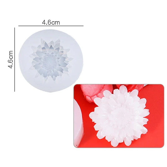 3D Chrysanthemum Flower Candle Mold (RHM0205)