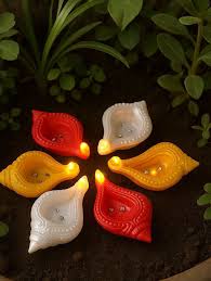 Shankh Water Sensor Diya - 6 pc