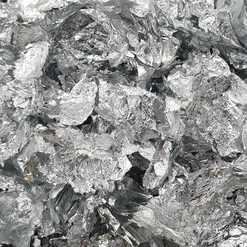 Silver Foil Flakes (Small , Large , Jumbo Jar)