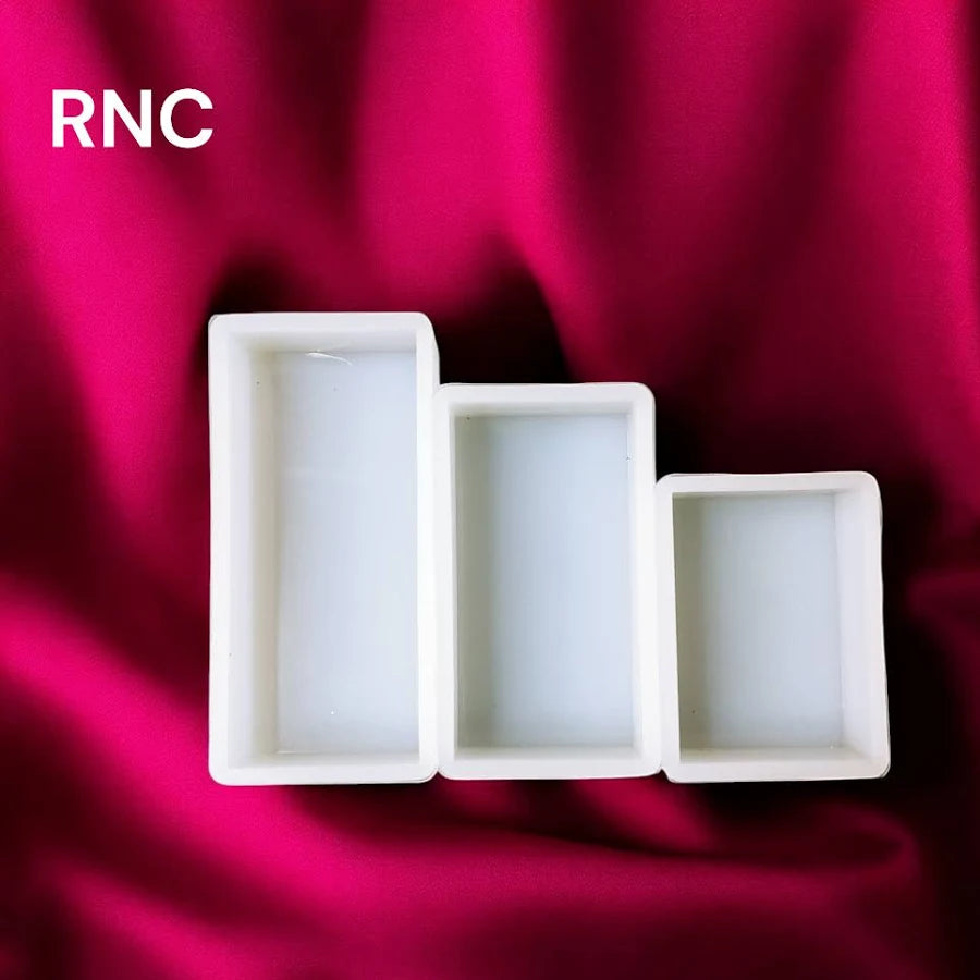 3 Pcs Rectangle Cube Mould (For Rose & Flower Preservation)