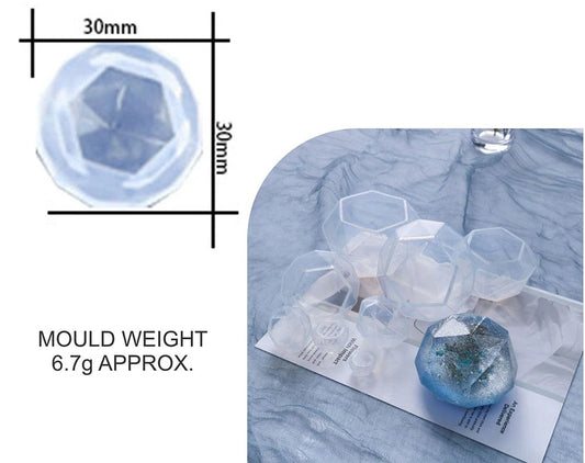 3D Diamond Paper Weight & Candle Mould (RSM0024)