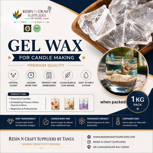 Crystal Clear Gel Wax for Candle Making = 1 - 25 kg | Jelly Wax / Crystal Wax